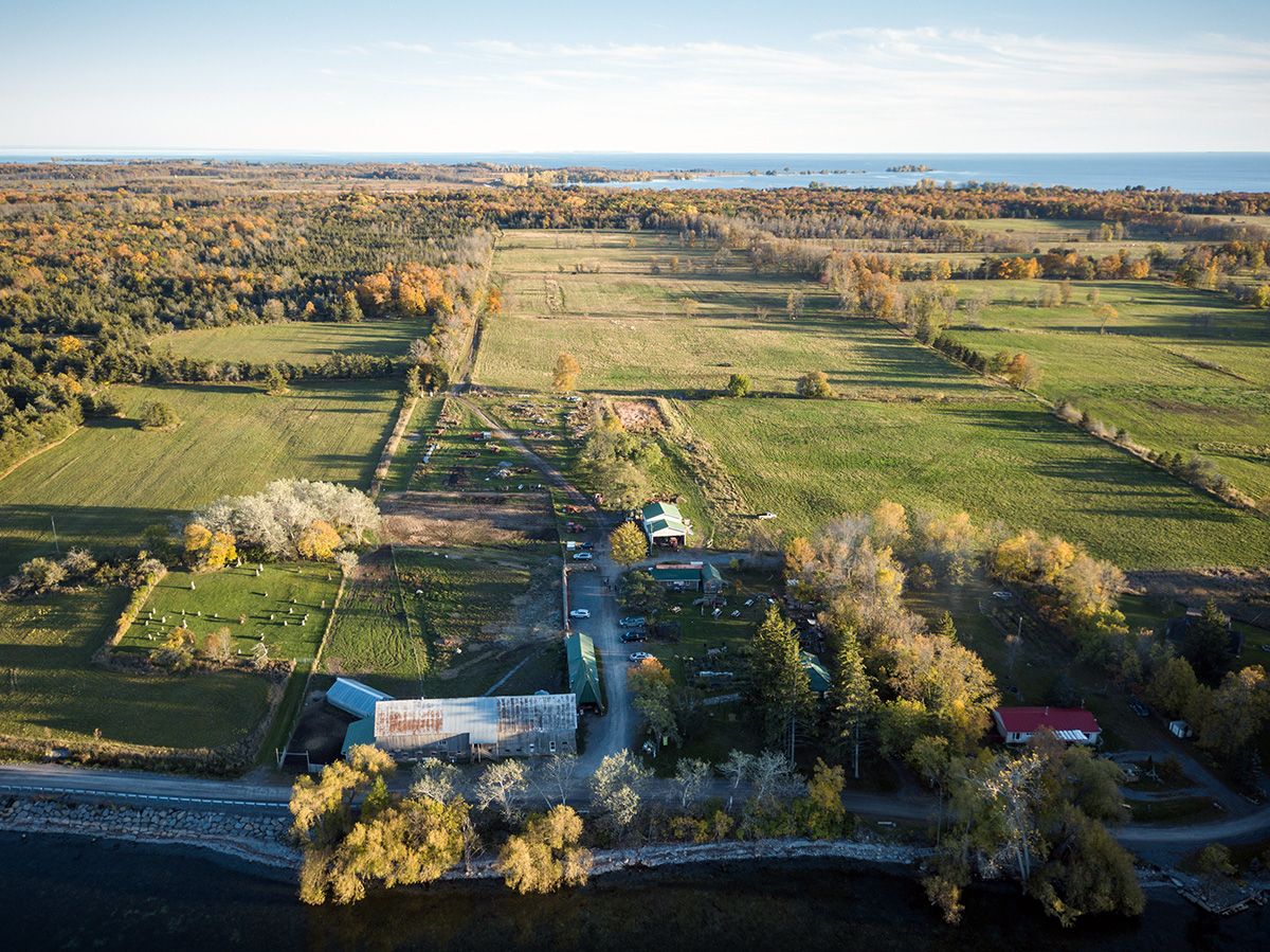 Topsy Farms as viewed from the air